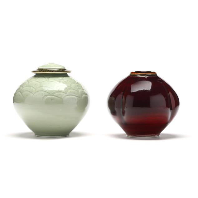 tom-turner-american-b-1945-two-porcelain-vessels