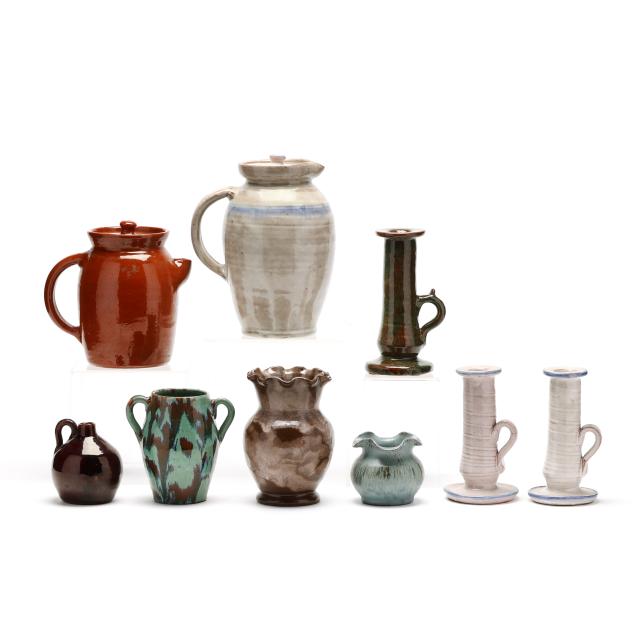 joe-owen-moore-county-nc-1910-1986-nine-pottery-forms