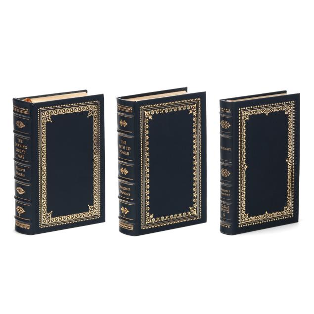 three-signed-margaret-thatcher-books-from-easton-press