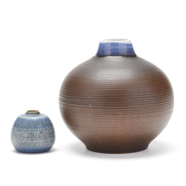 two-danish-pottery-vases-jacob-bang-and-eigil-henriksen