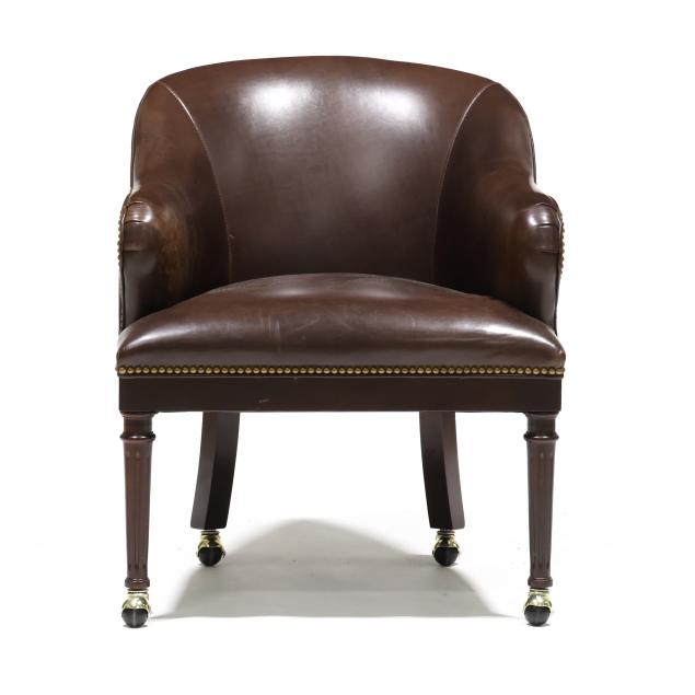 louis-xvi-style-leather-upholstered-armchair
