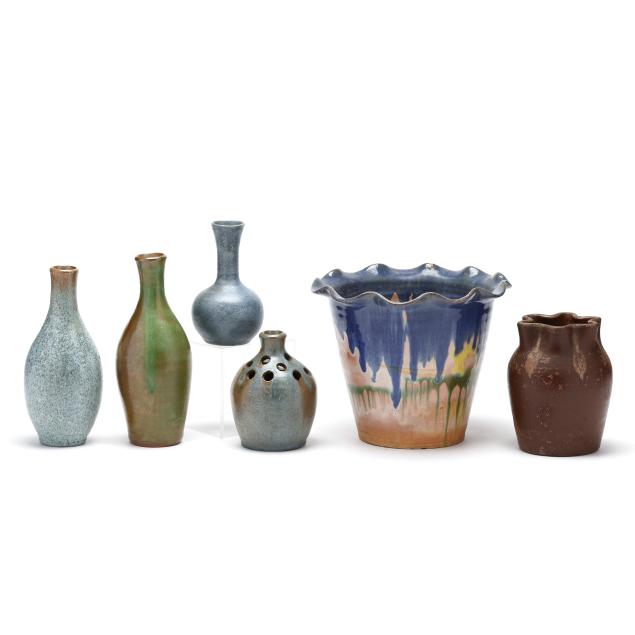 collection-of-vintage-seagrove-art-pottery-including-auman-pottery