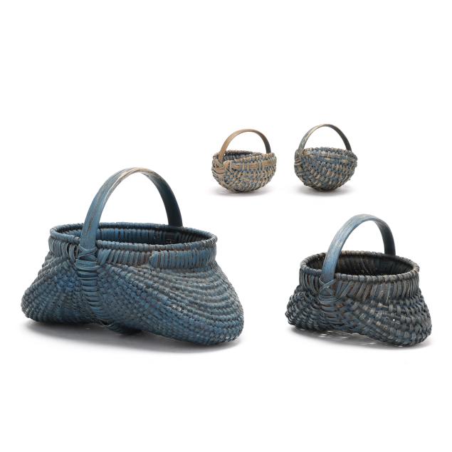 rocky-lusk-va-four-splint-oak-miniature-baskets