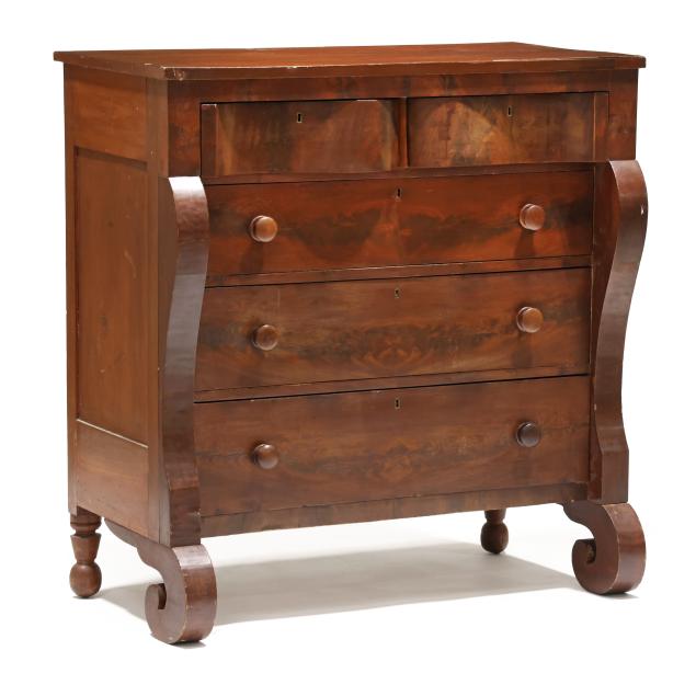 attributed-thomas-day-classical-mahogany-chest-of-drawers