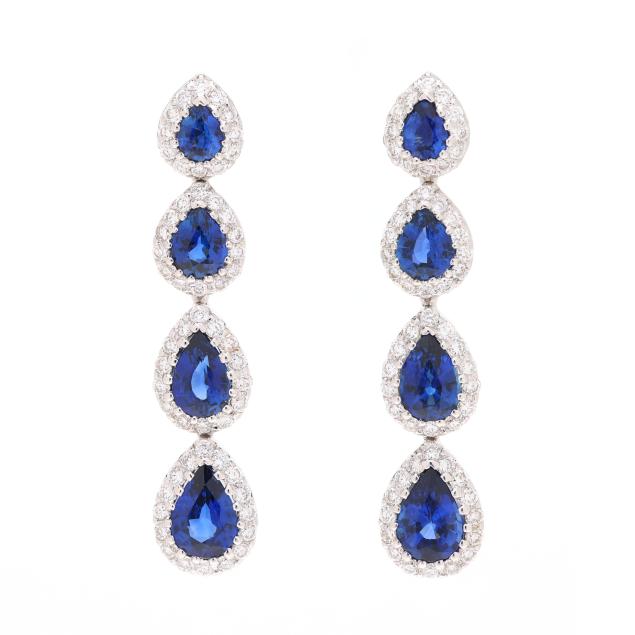 white-gold-sapphire-and-diamond-drop-earrings