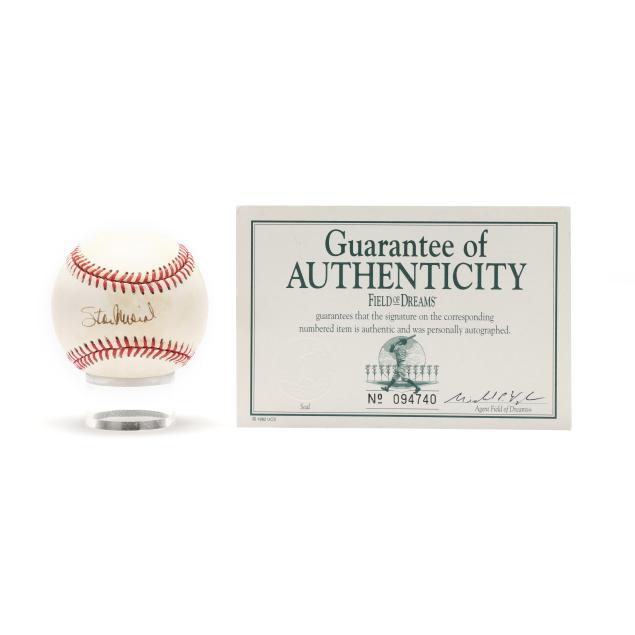 stan-musial-signed-baseball-with-guarantee-of-authenticity