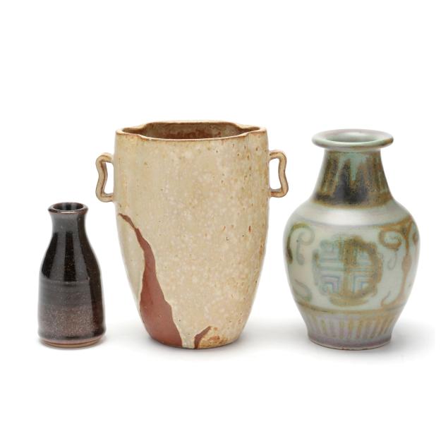 three-danish-modern-vases-including-arne-bang-1901-1983