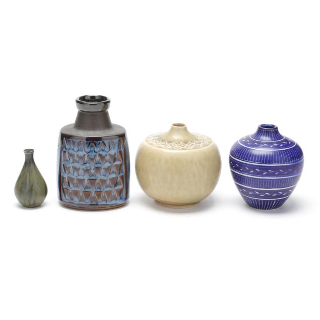 four-scandinavian-mid-century-modern-vessels