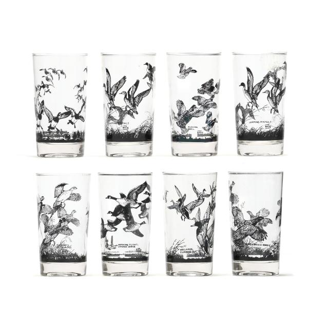 lynn-bogue-hunt-american-1878-1960-eight-game-bird-glasses-with-original-box