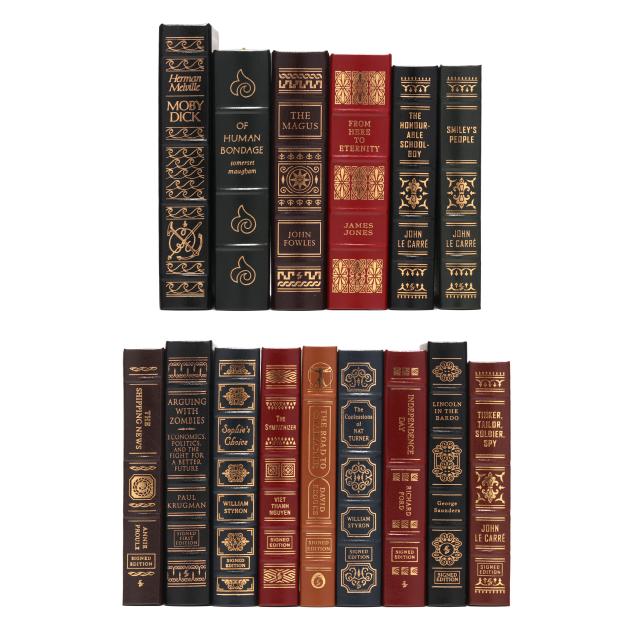 15-finely-bound-easton-press-titles-including-many-signed