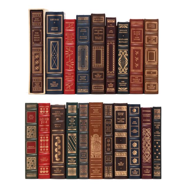 20-finely-bound-franklin-library-titles-the-majority-signed