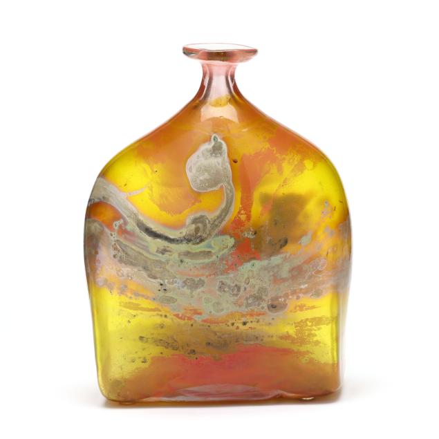 kent-ipsen-american-1933-2012-art-glass-bottle