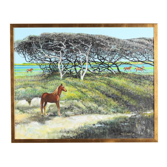 paul-minnis-nc-b-1933-wild-horses-in-the-marshland