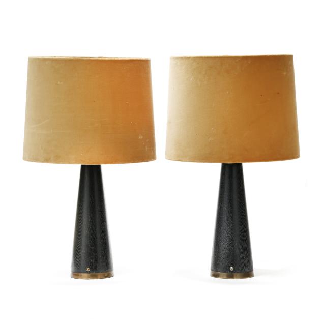 manner-of-lisa-johansson-pape-pair-of-tapered-ebonized-wood-table-lamps