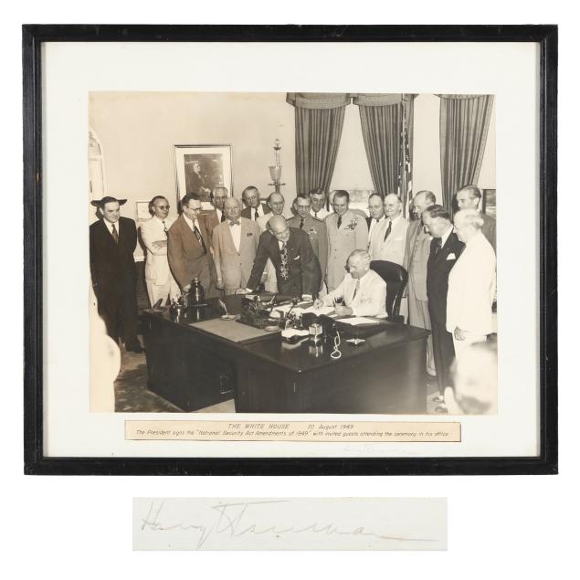 framed-signature-and-image-of-president-harry-s-truman