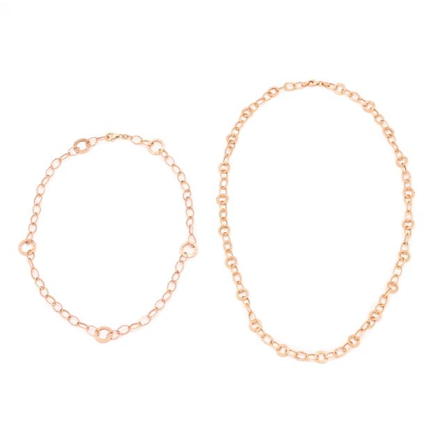two-rose-gold-necklaces-h-w-burdick