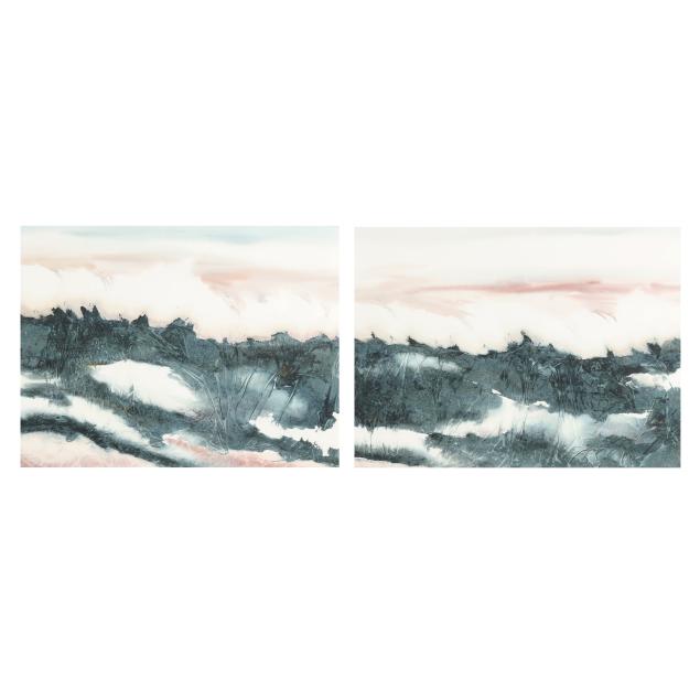 nancy-tuttle-may-nc-ocean-landscape-diptych