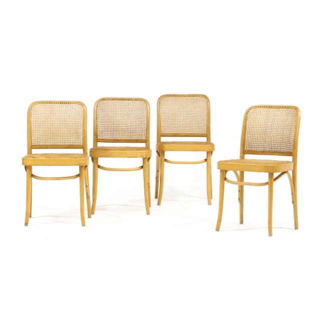 attributed-josef-hoffman-german-1870-1956-four-thonet-side-chairs