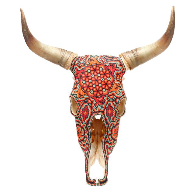 contemporary-huichol-style-beaded-longhorn-skull