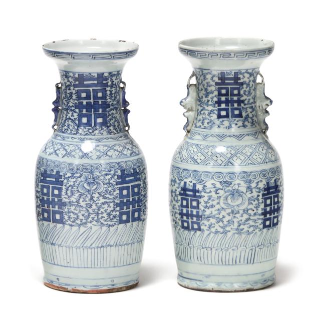 a-matched-pair-of-chinese-blue-and-white-porcelain-double-happiness-vases