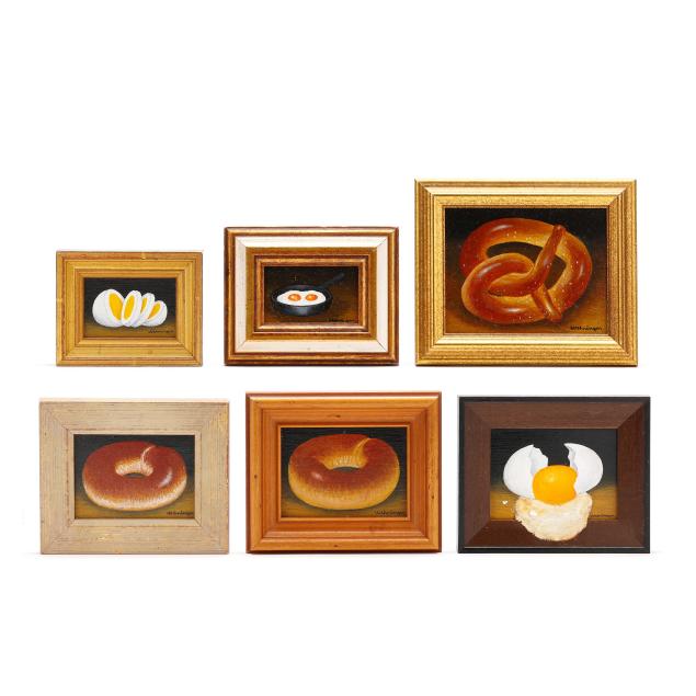 charles-wehringer-american-20th-century-six-miniature-food-paintings