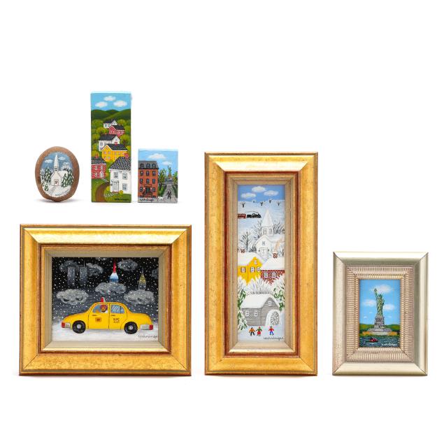charles-wehringer-american-20th-century-six-miniature-paintings-landscape-and-nyc-scenes