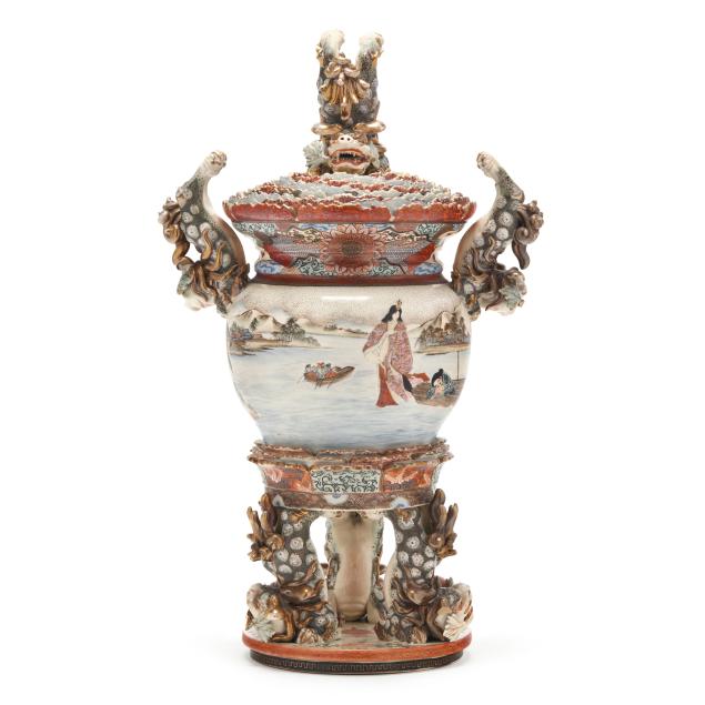 a-japanese-satsuma-urn-with-cover