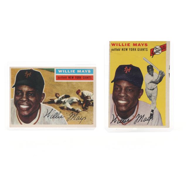 1954-and-1956-willie-mays-baseball-cards