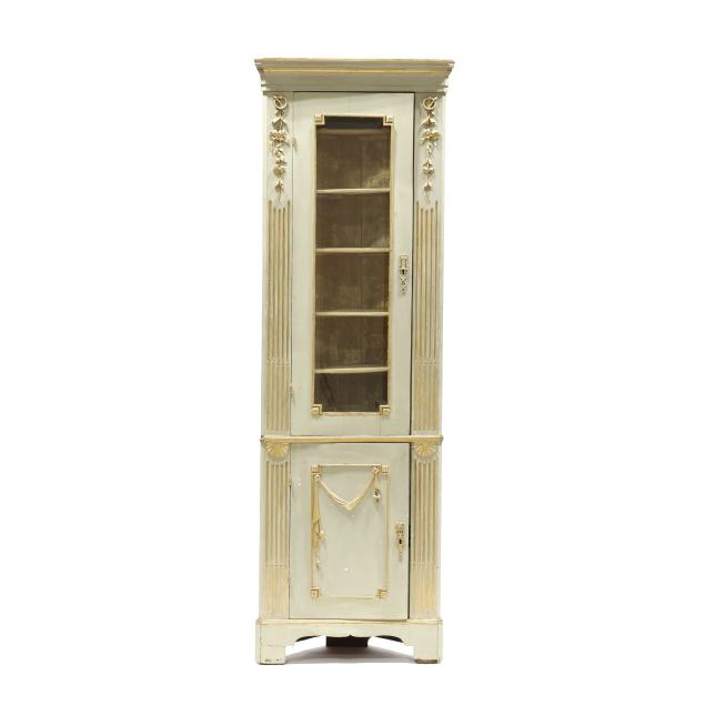 louis-xvi-style-painted-and-parcel-gilt-diminutive-corner-cupboard