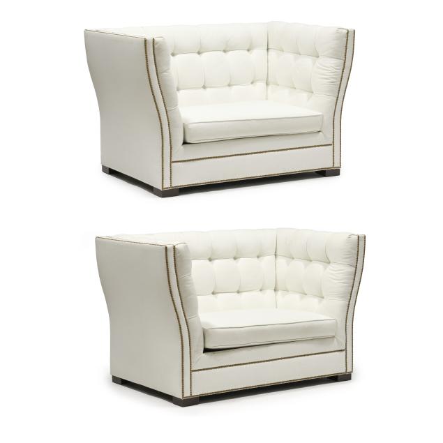 pair-of-contemporary-tufted-settees