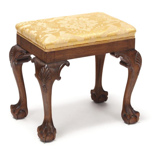 chippendale-style-mahogany-stool