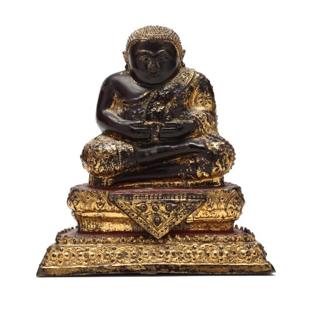 a-thai-gilt-bronze-sculpture-of-sangkajai-mahakatyayana