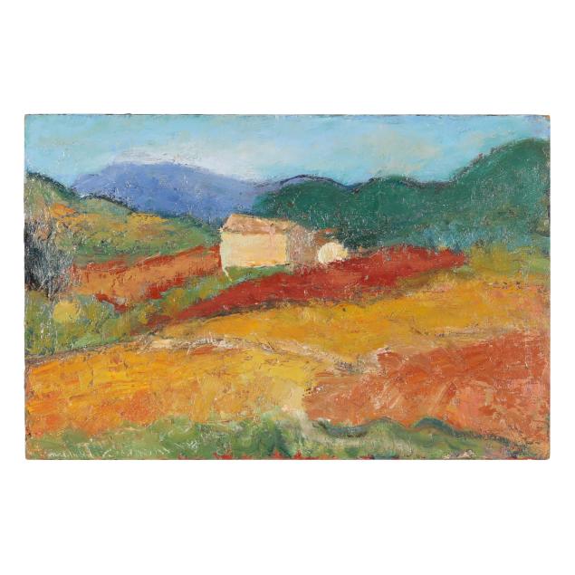 anna-costa-french-1922-2022-landscape-with-farm-house