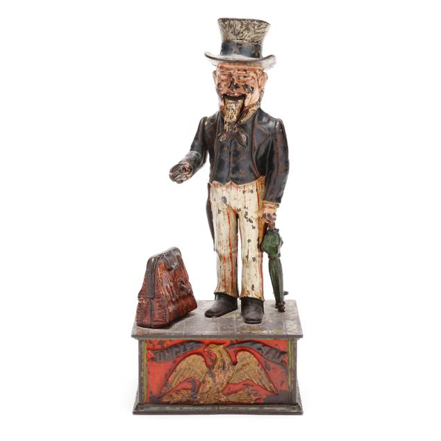 uncle-sam-mechanical-cast-iron-coin-bank