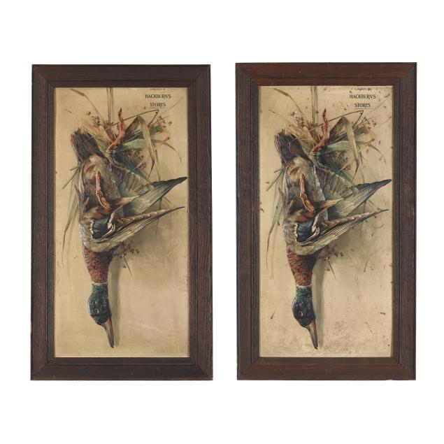 pair-of-hackburn-s-stores-game-duck-advertisements