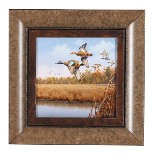 rob-leslie-american-b-1947-i-bluewings-passing-i