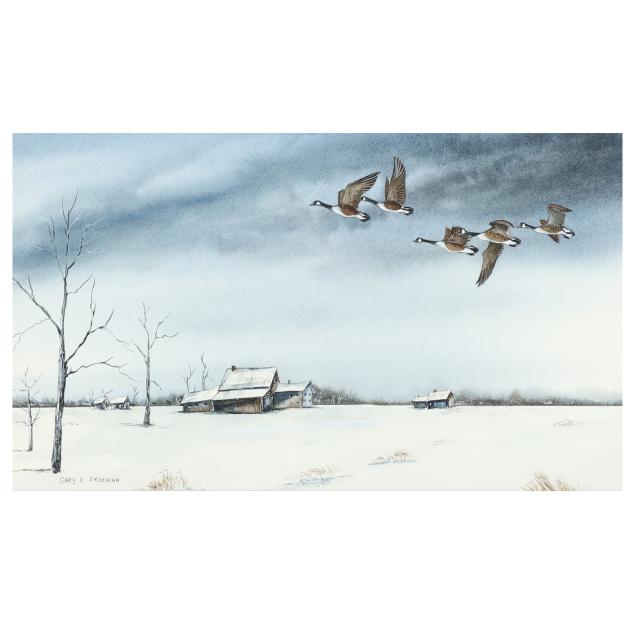 gary-freeman-nc-geese-over-a-winter-landscape