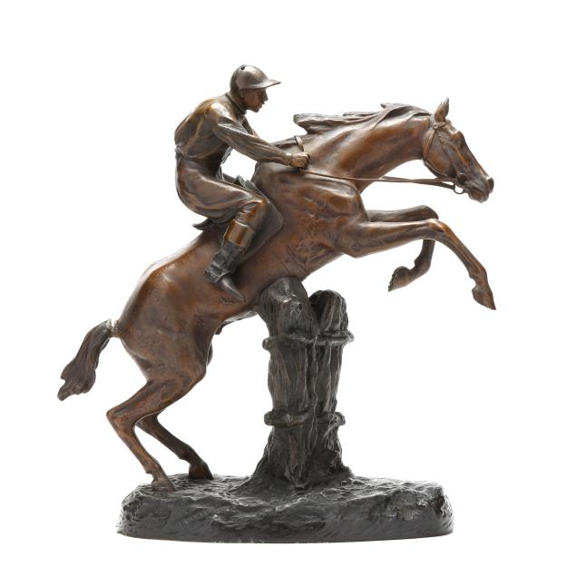 after-antoine-bofill-spanish-1894-1939-patinated-metal-model-of-a-horse-and-jockey
