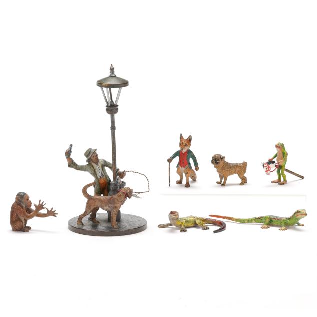 seven-antique-viennese-miniature-cold-painted-bronzes