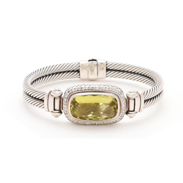 sterling-silver-green-quartz-and-diamond-i-noblesse-i-bracelet-david-yurman
