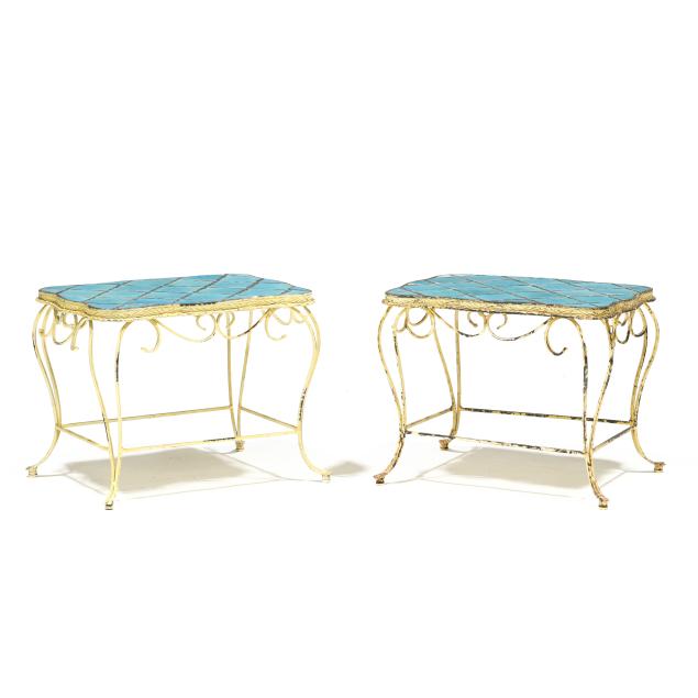 pair-of-hollywood-regency-style-tile-top-side-tables