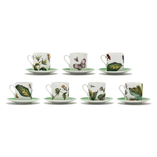 mottahedeh-set-of-i-the-exotic-plant-i-porcelain-flat-cups-and-saucers