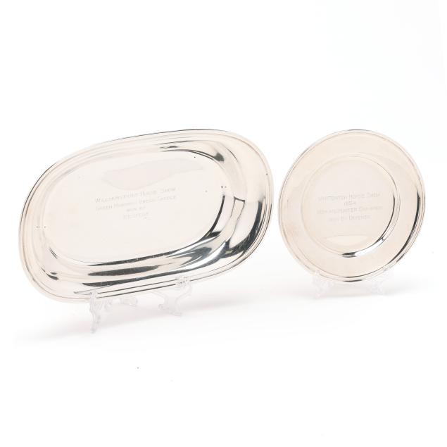 two-sterling-silver-horse-trophy-dishes