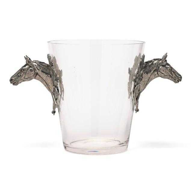 vagabond-house-pewter-mounted-glass-horse-head-ice-bucket