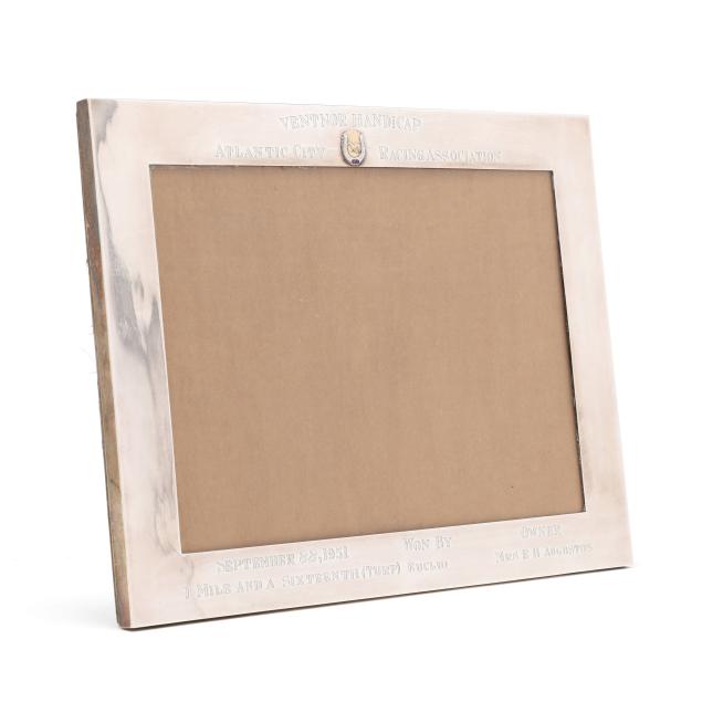 large-sterling-silver-trophy-picture-frame-i-wentnor-handicap-atlantic-city-racing-association-i