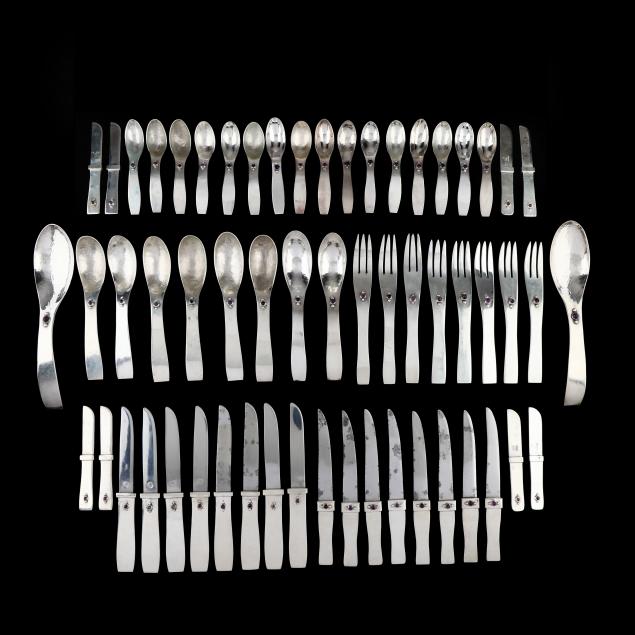 an-assembled-william-spratling-silver-amethyst-flatware-service