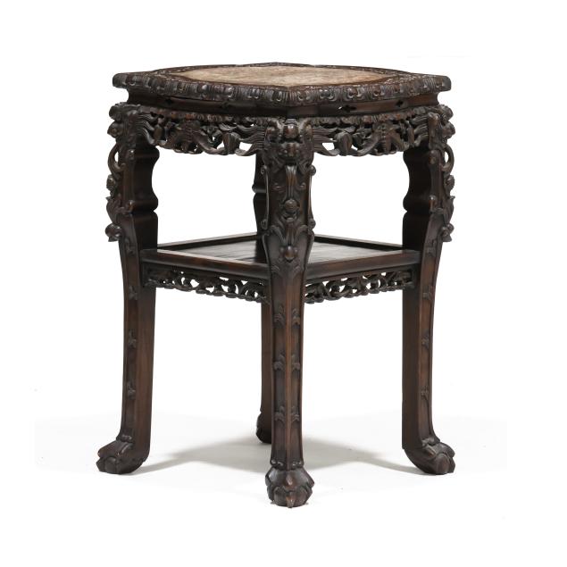 a-large-chinese-carved-wood-side-table-with-marble