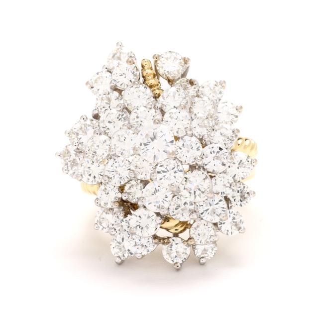 bi-color-gold-and-diamond-cluster-ring