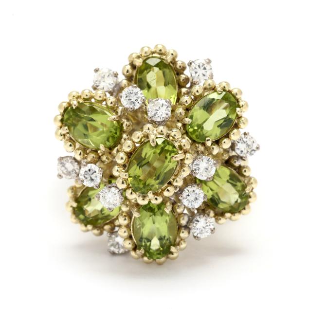 gold-peridot-and-diamond-cluster-ring