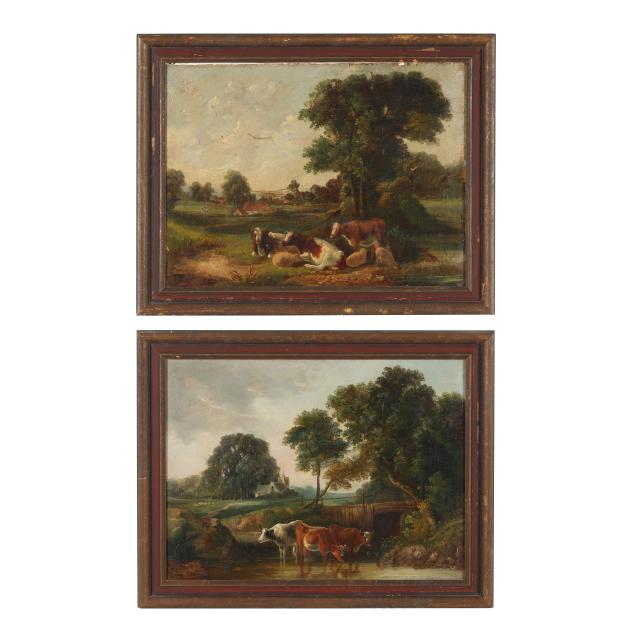 pair-of-english-school-19th-century-pastoral-scenes-with-cows